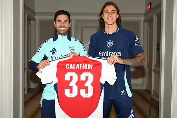 Riccardo Calafiori, tân binh được ưu ái tại Arsenal