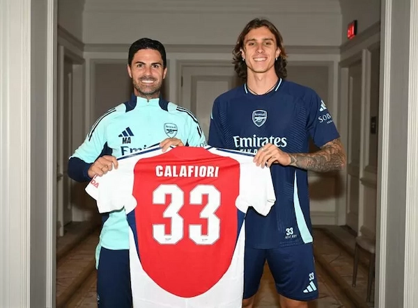 Riccardo Calafiori, tân binh được ưu ái tại Arsenal